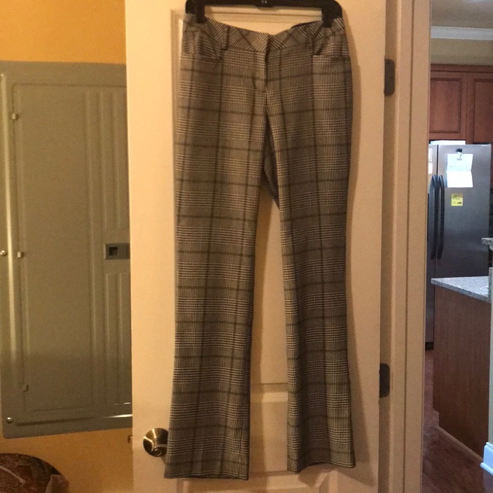 Express plaid bootcut pant